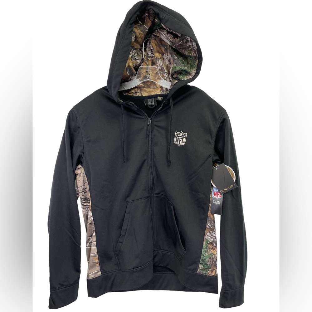 NFL‎ /Dunbrooke Mens Sz Large Black &Camo Hoodie (M2) NWTs